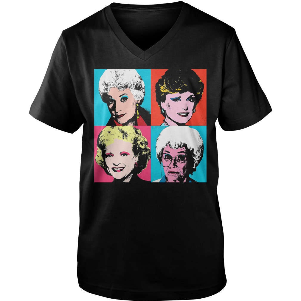 Official Golden Warhol Girls T-Shirt Guys V-Neck