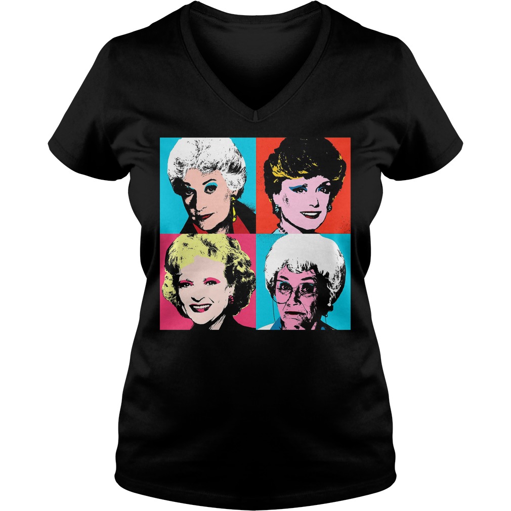 Official Golden Warhol Girls T-Shirt Ladies V-Neck