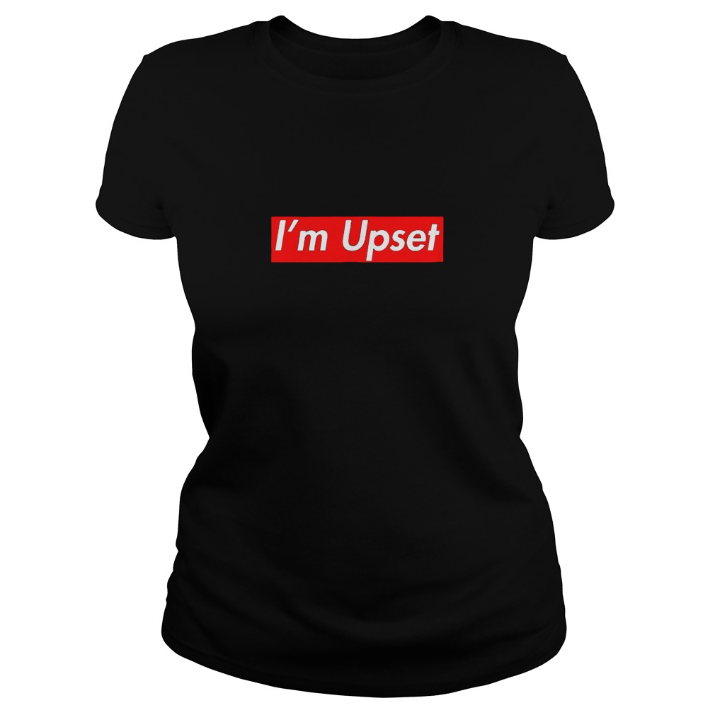 Official I am Upset Box Logo T-Shirt Classic Ladies Tee