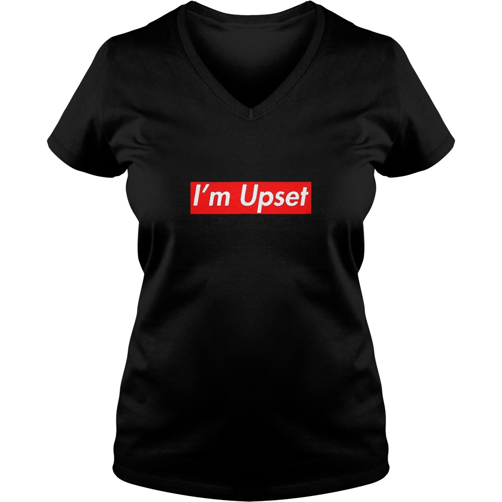Official I am Upset Box Logo T-Shirt Ladies V-Neck