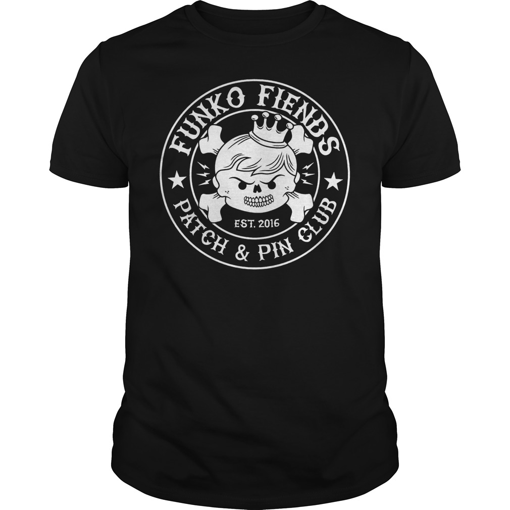 Patch And Pin Club Funko Fiends T-Shirt 8 Patch And Pin Club Funko Fiends T-Shirt Classic Guys / Unisex Tee