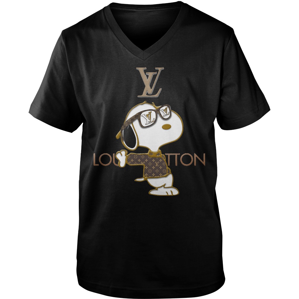 Snoopy Louis Vuitton Cool Joe T-Shirt 6 Snoopy Louis Vuitton Cool Joe T-Shirt Guys V-Neck