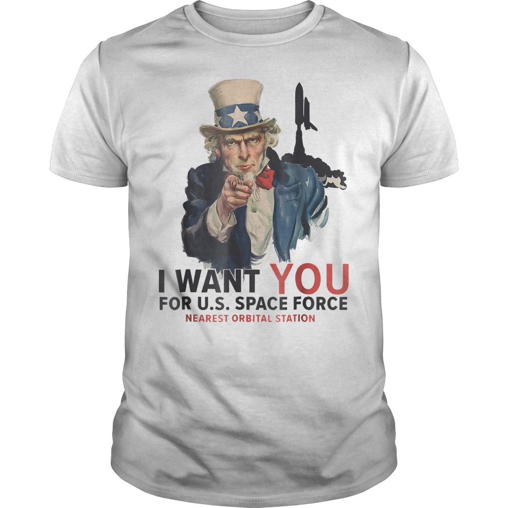 Space Force Vintage Trump Meme Parody T-Shirt Guys Tee