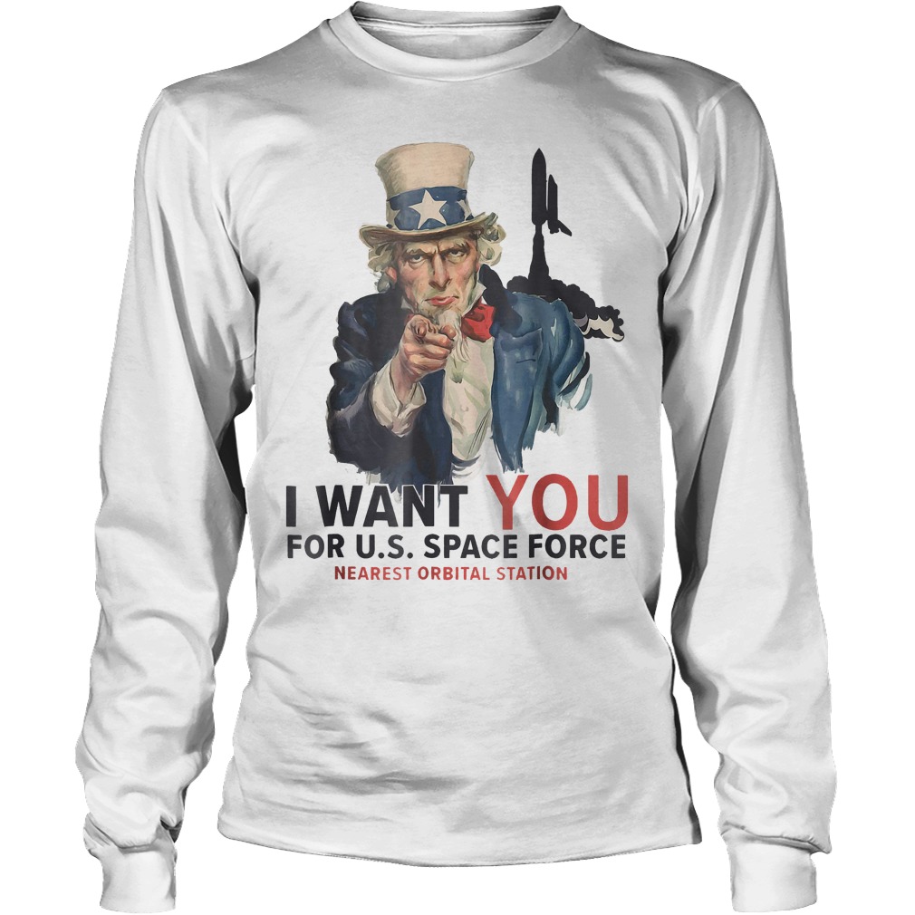 Space Force Vintage Trump Meme Parody T-Shirt Unisex Longsleeve Tee