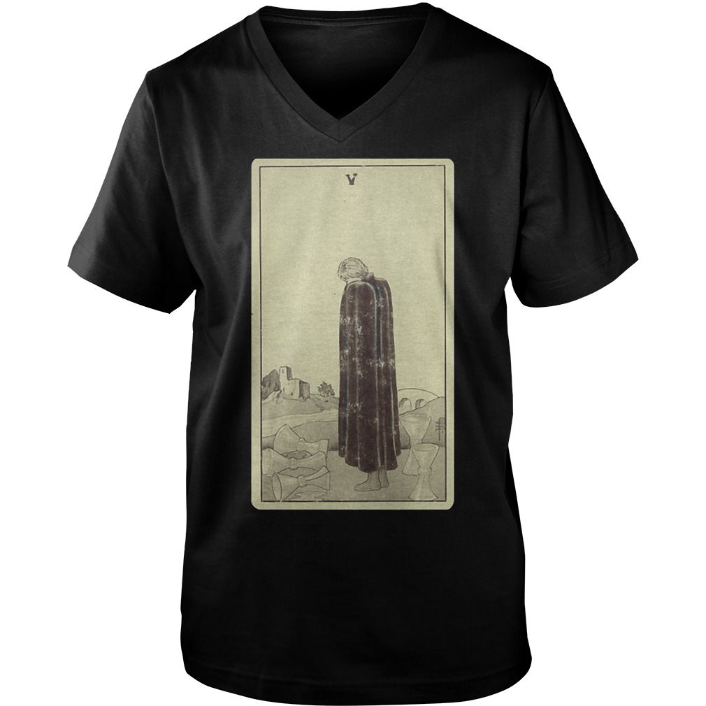 Tarot Five Of Cups T-Shirt 24 Tarot Five Of Cups T-Shirt Guys V-Neck