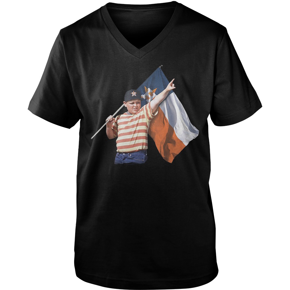 The Sandlot And Houston Astros Flag T-Shirt Guys V-Neck