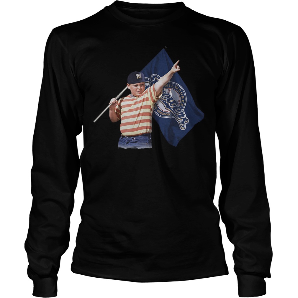 The Sandlot And Milwaukee Brewers Flag T-Shirt Longsleeve Tee Unisex