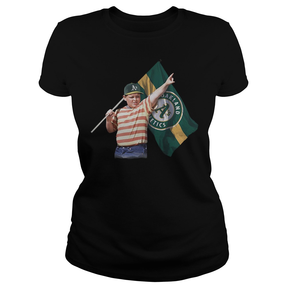 The Sandlot And Oakland Athletics Flag T-Shirt Classic Ladies Tee