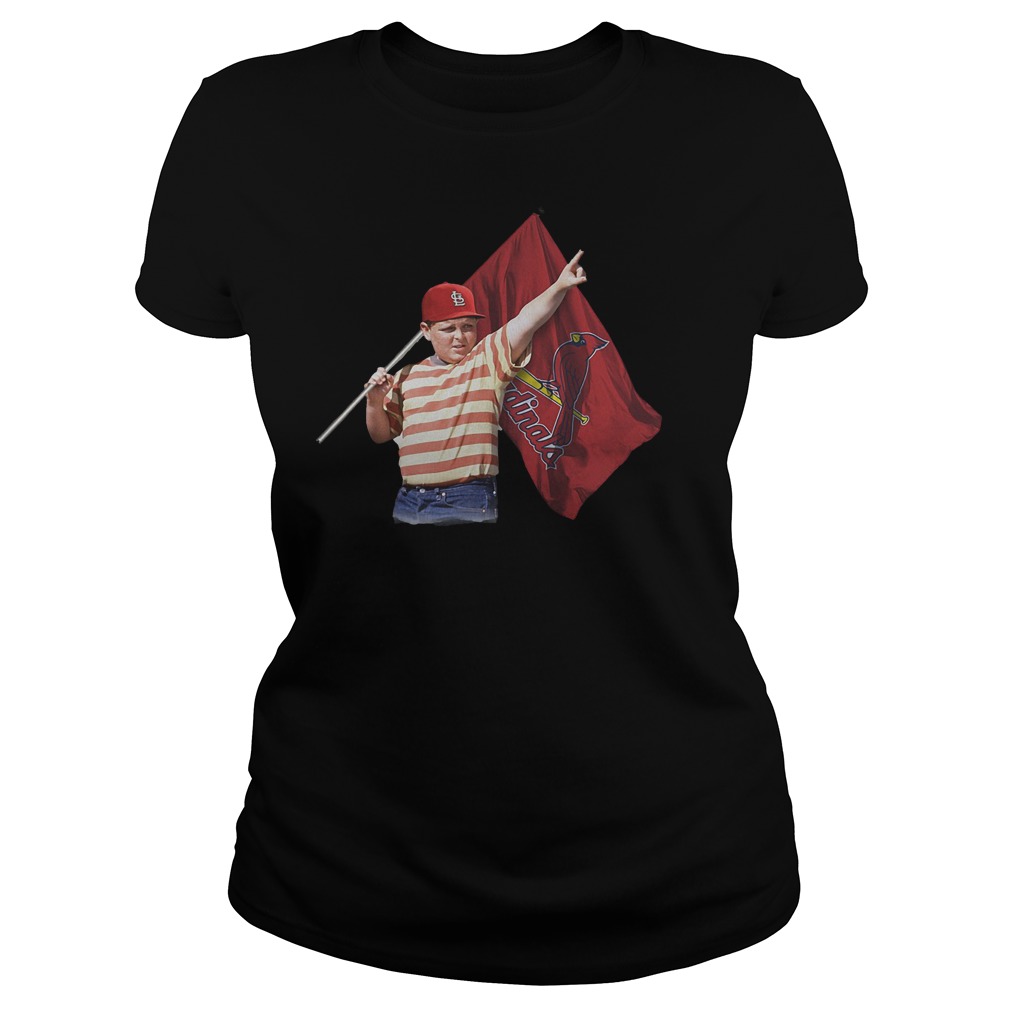 The Sandlot And St Louis Cardinals Flag T-Shirt Classic Ladies Tee