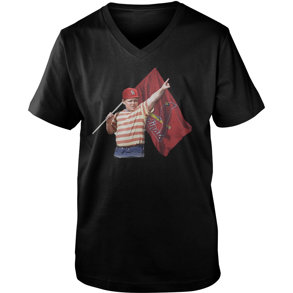 The Sandlot And St Louis Cardinals Flag T-Shirt Guys V-Neck
