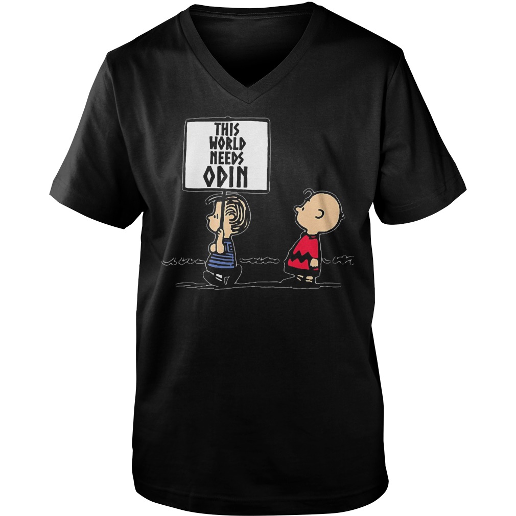 This World Needs Odin T-Shirt Guys V-Neck