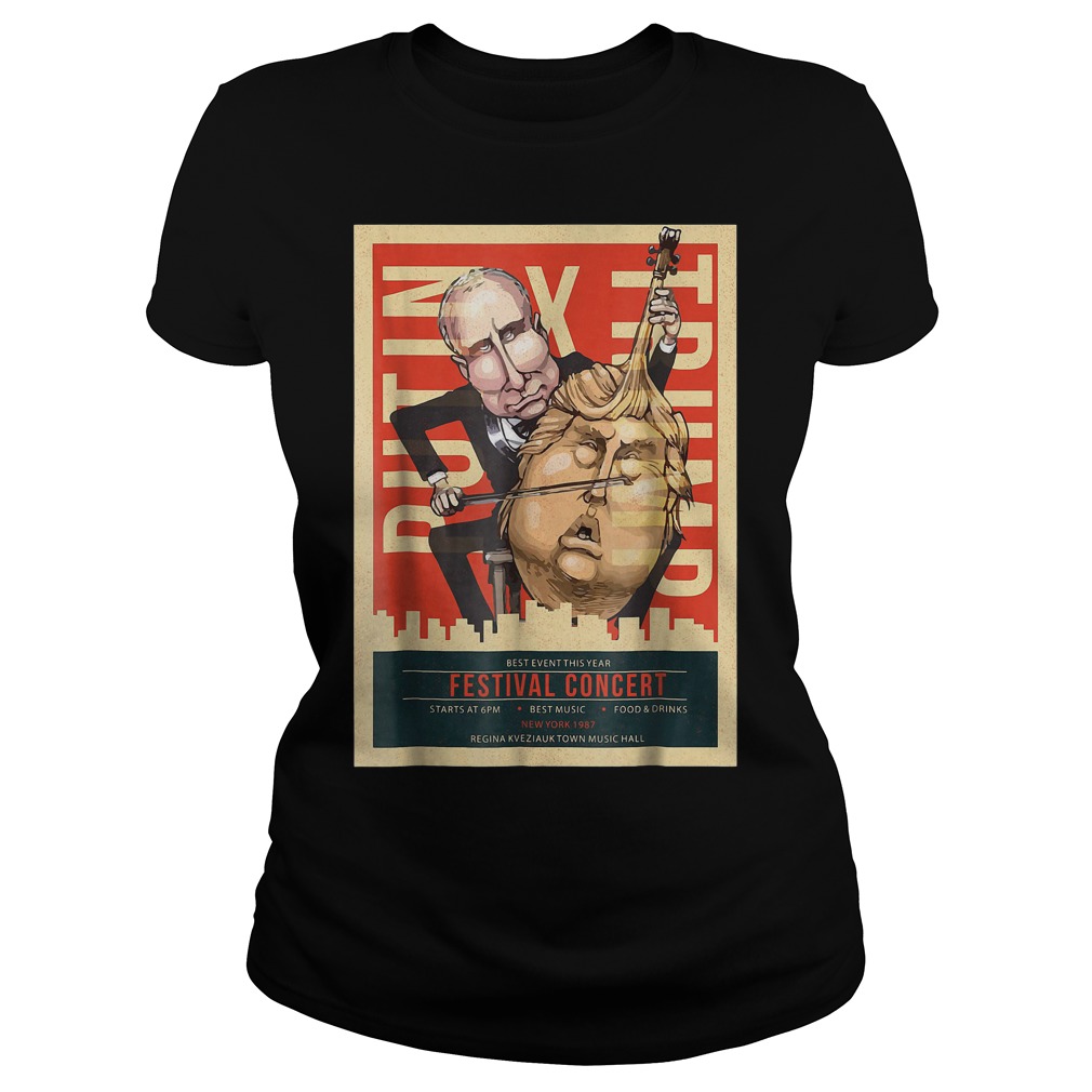 Trump Putin Concert Impeach Resist I Voted T-Shirt Classic Ladies Tee