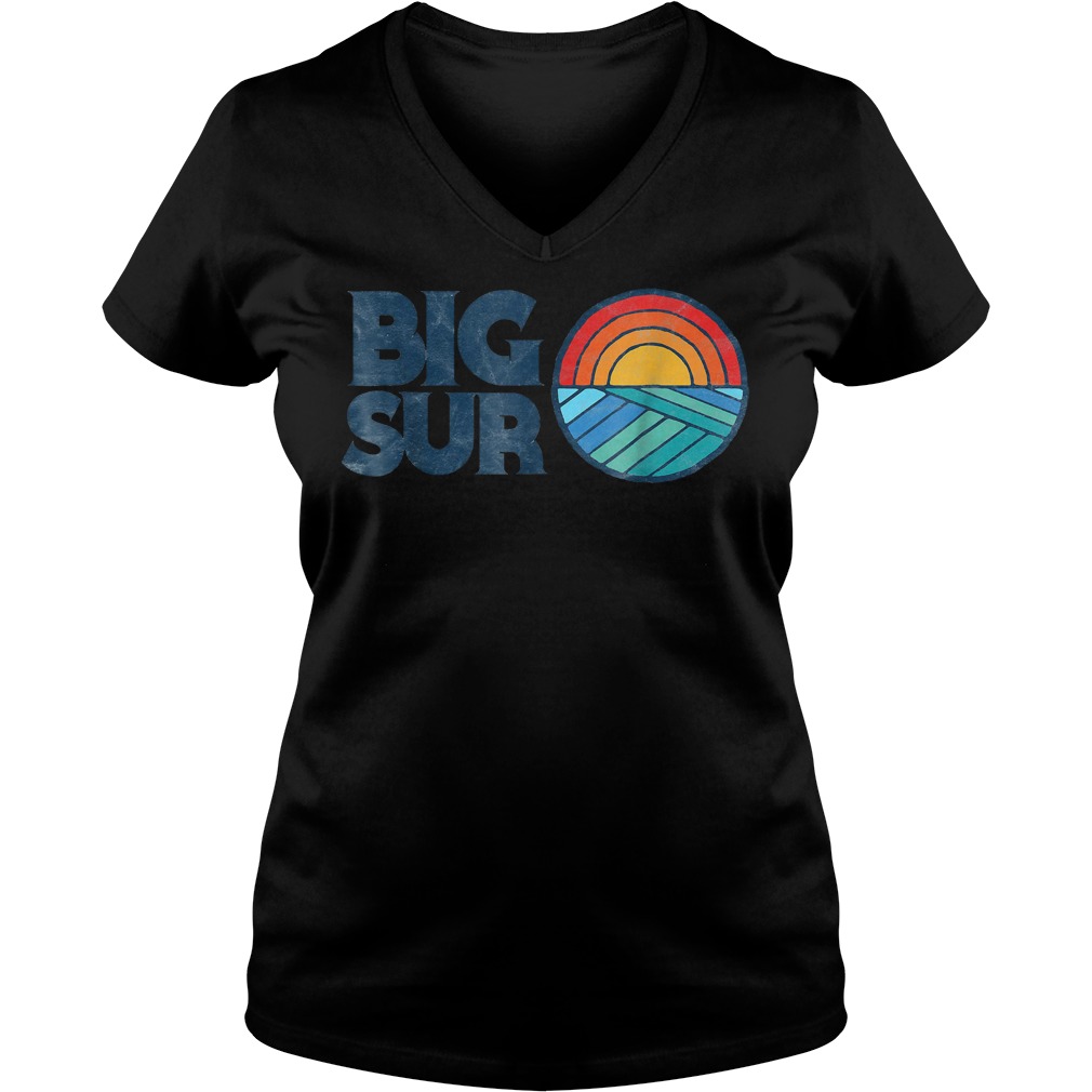 Vintage Big Sur California T-Shirt Ladies V-Neck