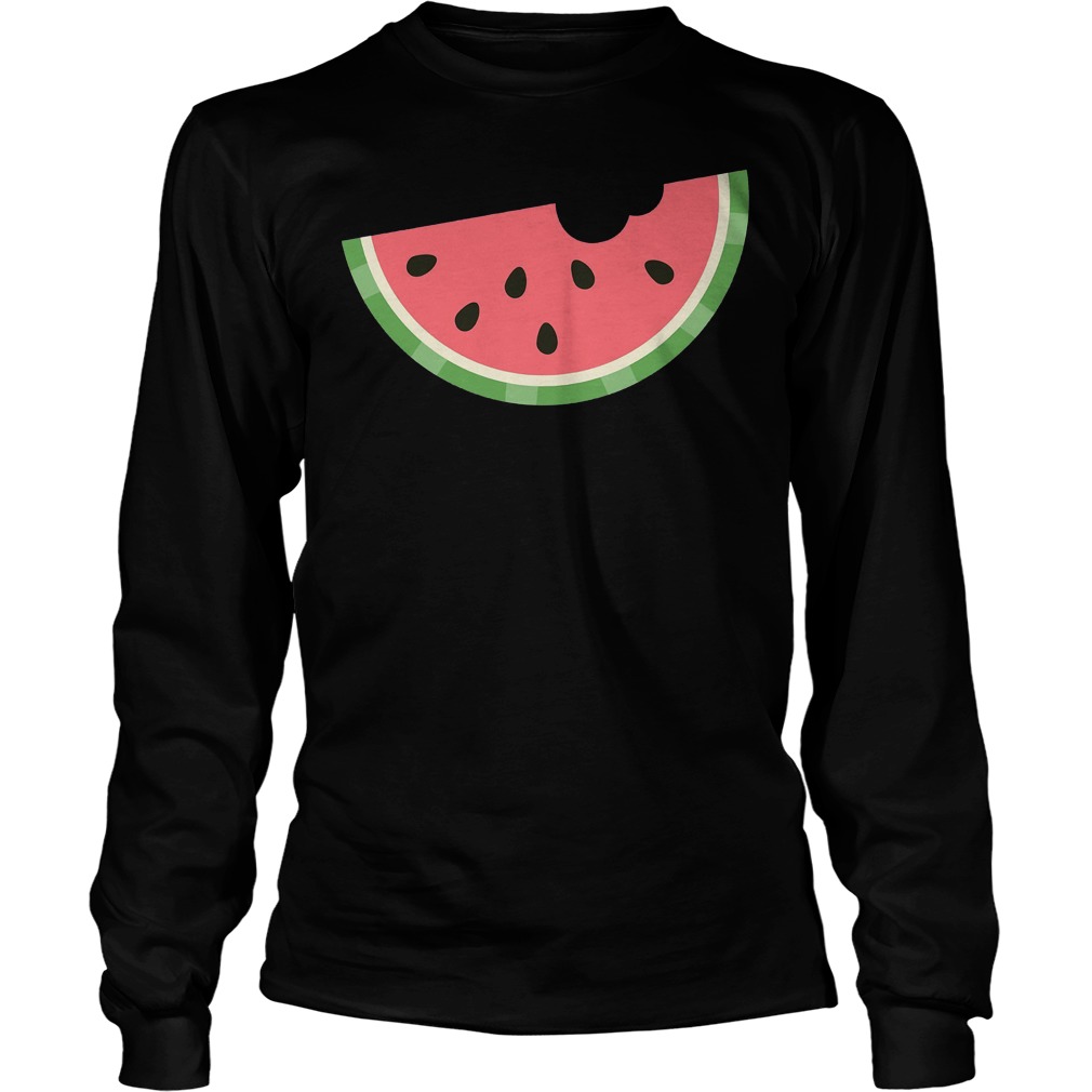 Watermelon Fruit Melon Seed Bite T-Shirt Unisex Longsleeve Tee