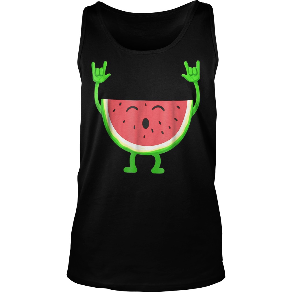 Watermelon Fruit Summer Dancing T-Shirt 23 Watermelon Fruit Summer Dancing T-Shirt Unisex Tank Top