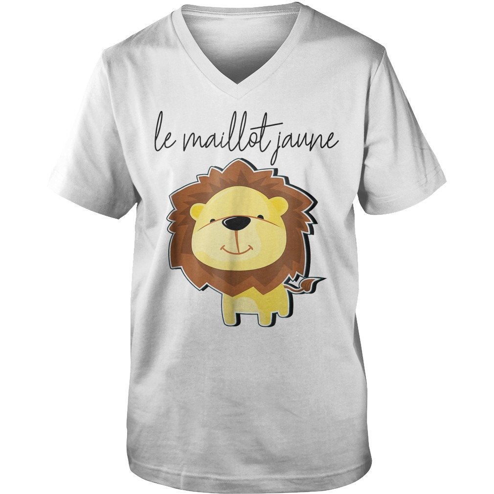 Yellow Jersey Tour France Maillot Jaune Lion T-Shirt 6 Yellow Jersey Tour France Maillot Jaune Lion T-Shirt Guys V-Neck