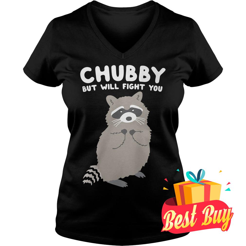Best Price Chubby but will fight you shirt 4 Best Price Chubby but will fight you shirt Ladies V-Neck