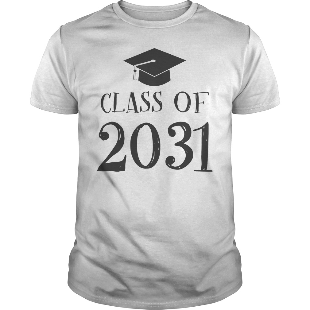 Official Class Of 2031 Grow With Me First Day Of School T-Shirt Classic Guys / Unisex Tee
