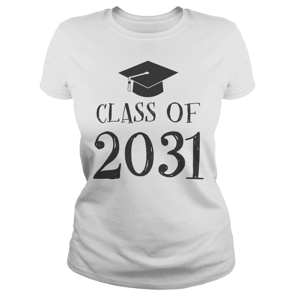 Official Class Of 2031 Grow With Me First Day Of School T-Shirt Classic Ladies Tee