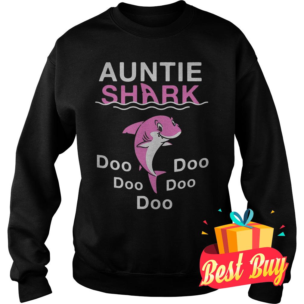 Official Pink Shark Auntie Shark shirt 9 Official Pink Shark Auntie Shark shirt Sweatshirt Unisex