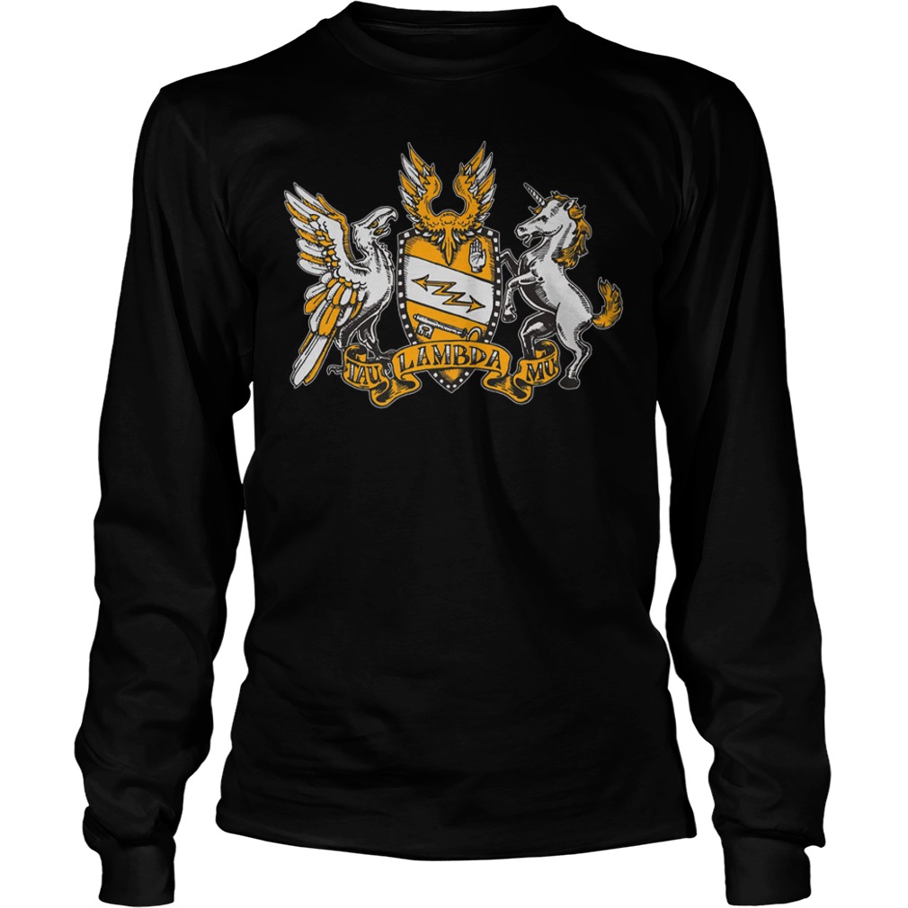 Official Tau Lambda Mu-TAM Crest Shirt Longsleeve Tee Unisex