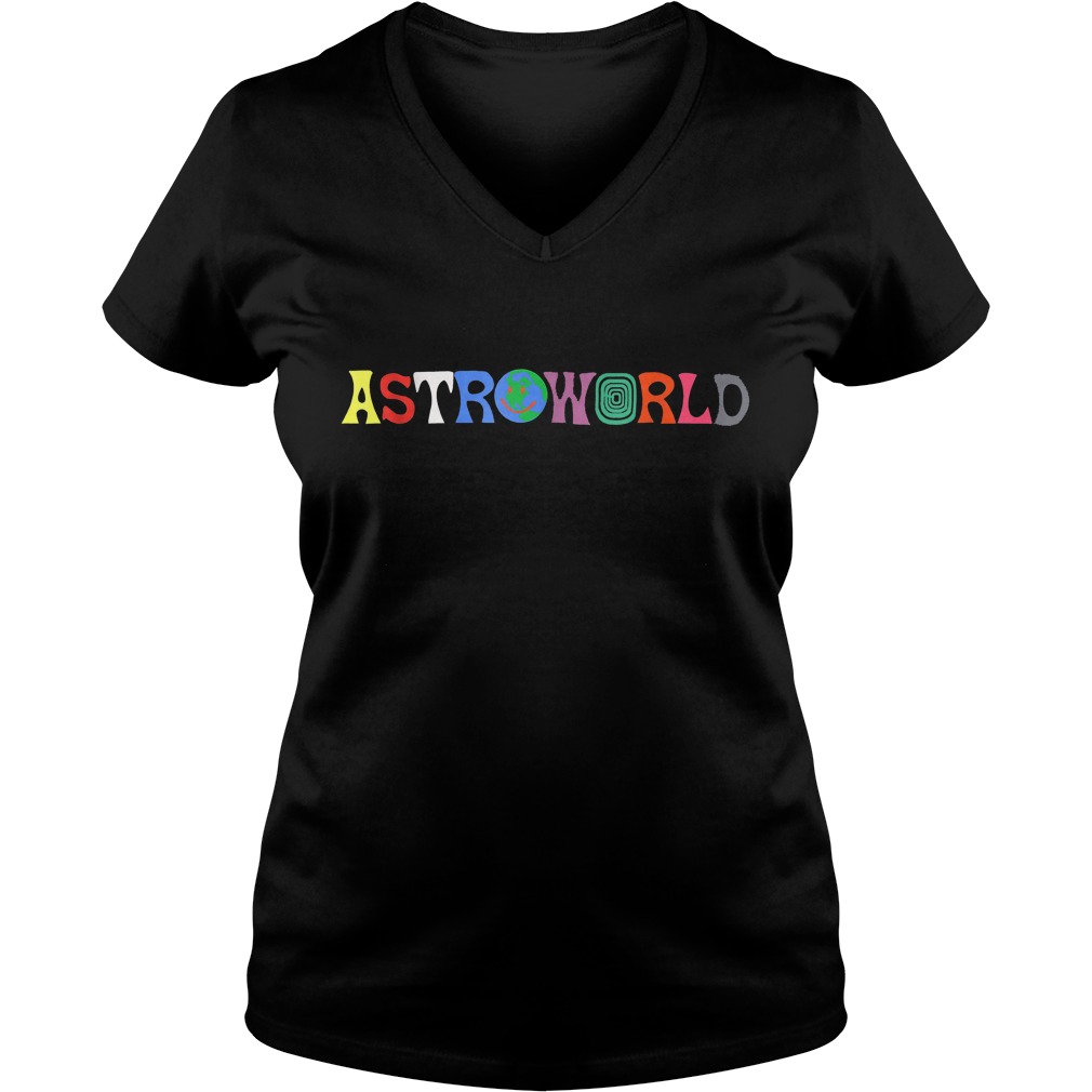 Official Travis Scott Astroworld Shirt 4 Official Travis Scott Astroworld Shirt Ladies V-Neck