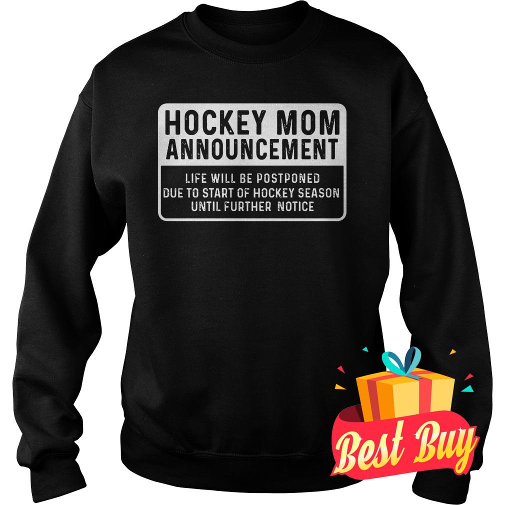 Original Hockey mom Announcement shirt 3 Original Hockey mom Announcement shirt Sweatshirt Unisex