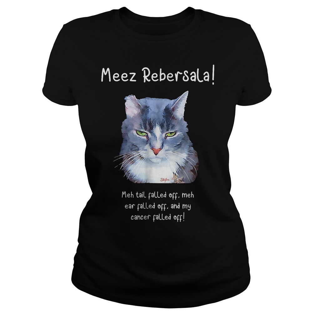 Premium Meez Rebersala Adorable Cancer-fighting Kitty Shirt 13 Premium Meez Rebersala Adorable Cancer-fighting Kitty Shirt Classic Ladies Tee