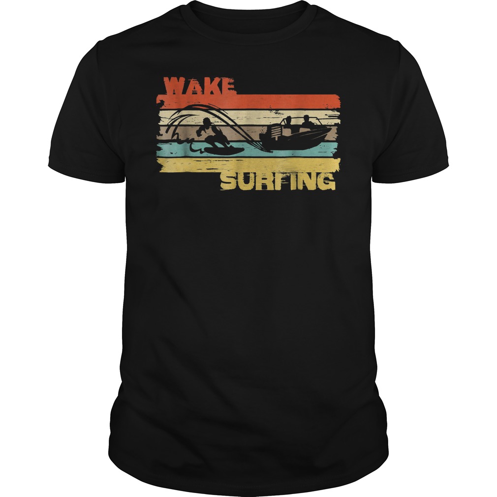 Premium Wakesurfing Vintage T-Shirt Classic Guys / Unisex Tee