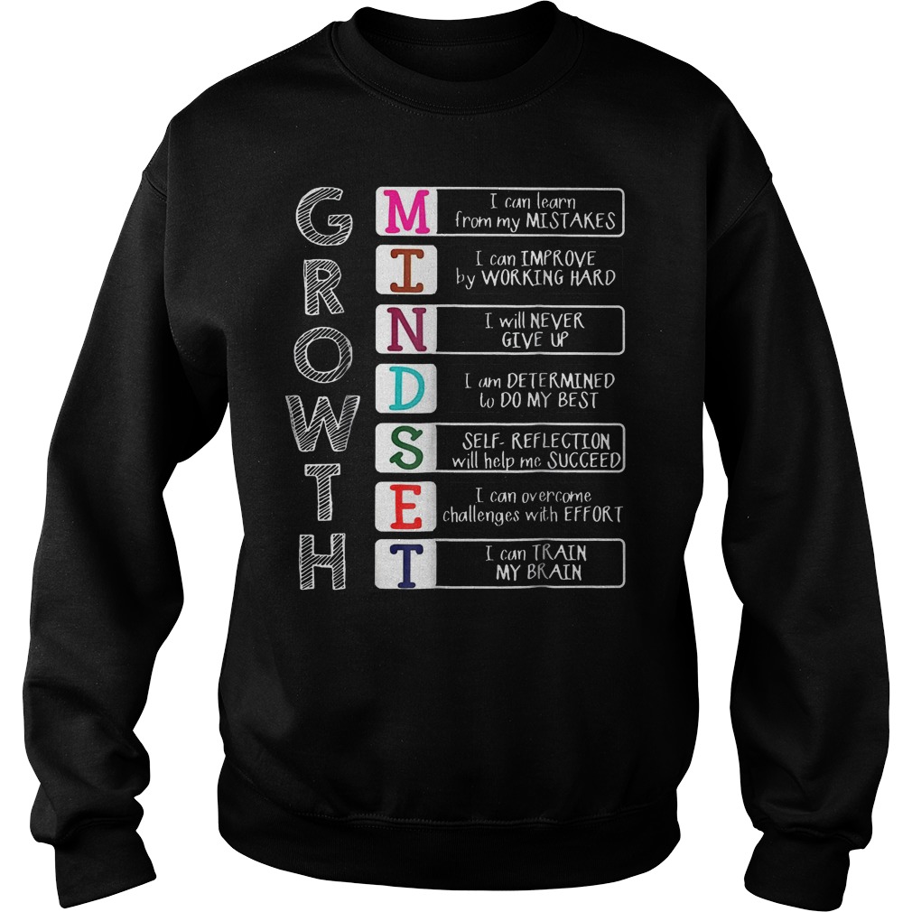 Growth mindset Shirt 3 Growth mindset Shirt Sweatshirt Unisex