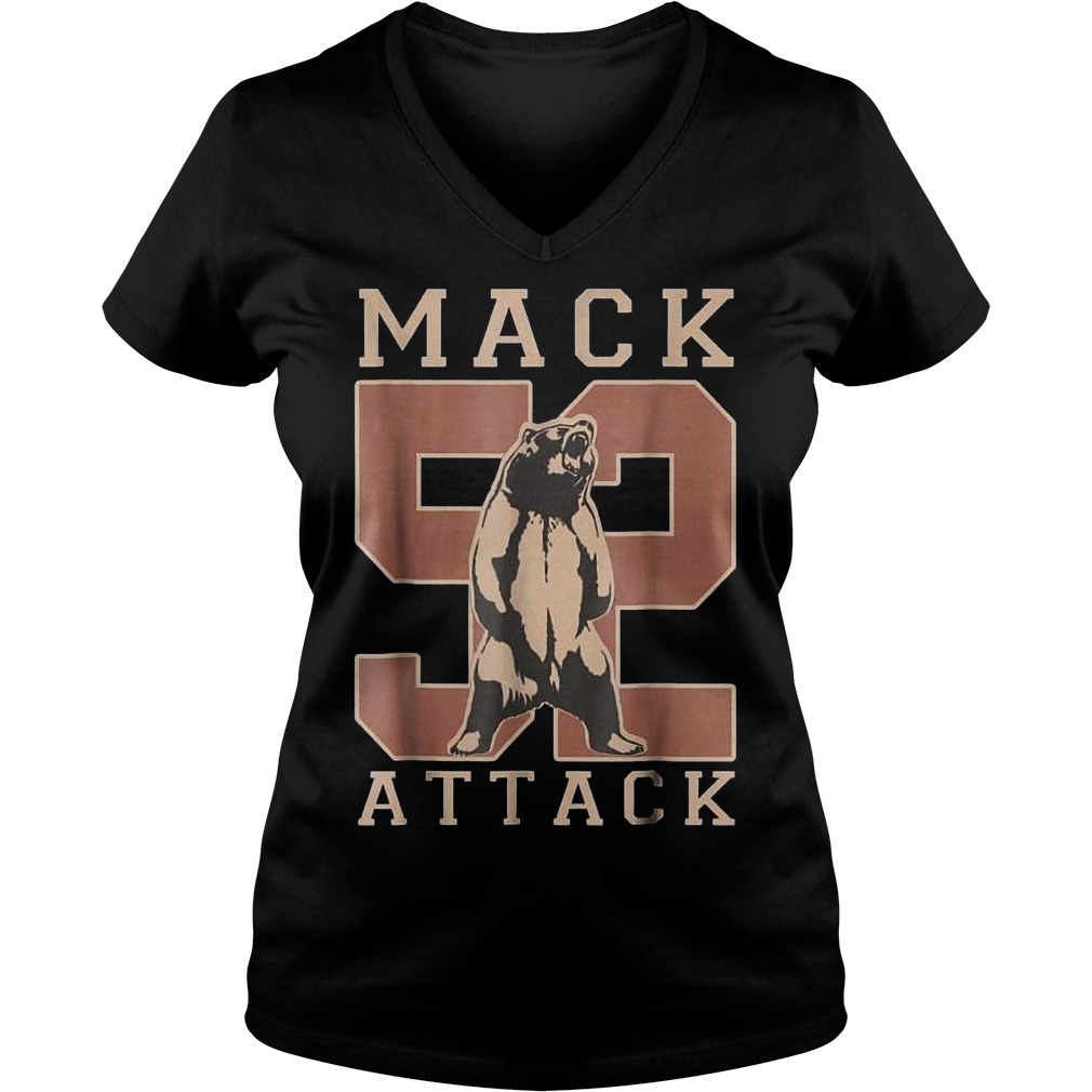 Mack Attack Chicago Bears Shirt 4 Mack Attack Chicago Bears Shirt Ladies V-Neck