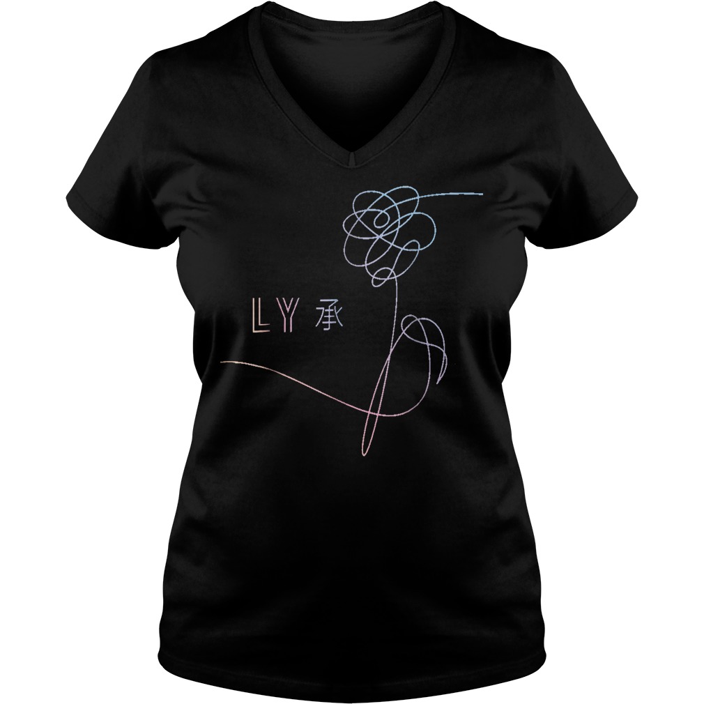 Official BTS love yourself T-Shirt 4 Official BTS love yourself T-Shirt Ladies V-Neck