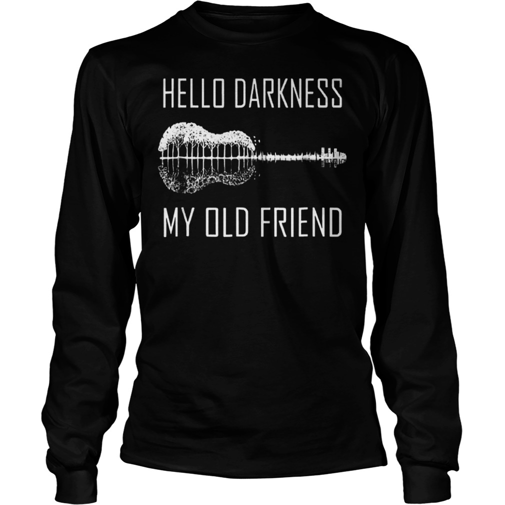 Official Hello darkness guitar my old friend T-Shirt 5 Official Hello darkness guitar my old friend T-Shirt Longsleeve Tee Unisex