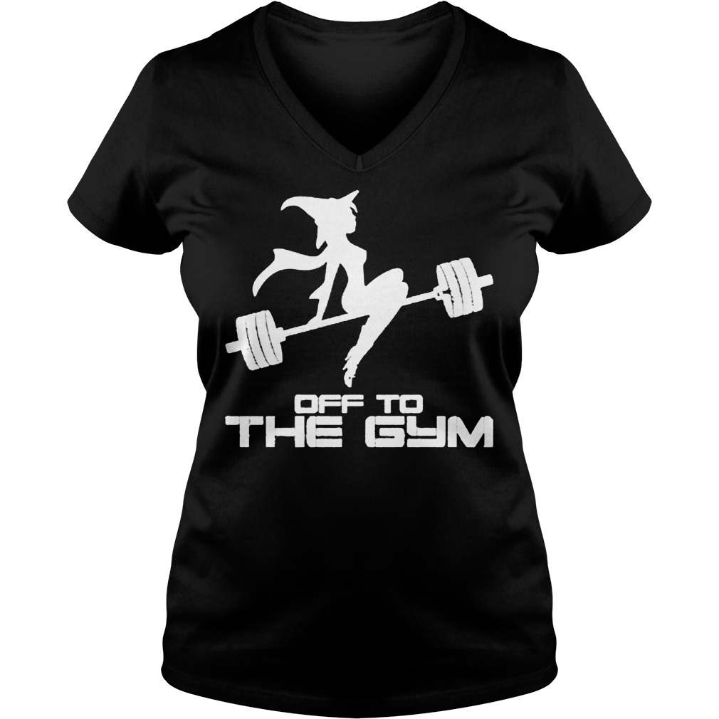 Witch off to the gym Shirt 4 Witch off to the gym Shirt Ladies V-Neck