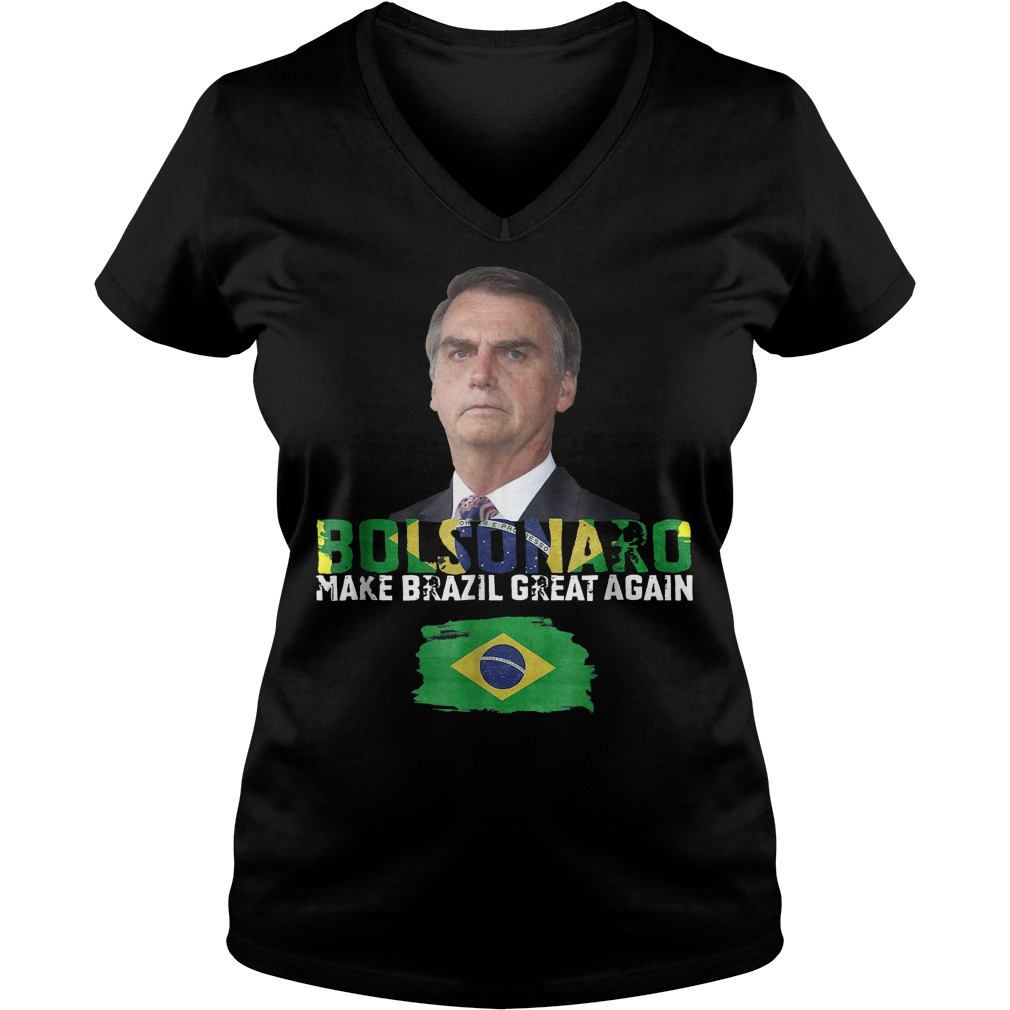 Bolsonaro 2018 para presidencia do Brasil shirt 10 Bolsonaro 2018 para presidencia do Brasil shirt Ladies V-Neck
