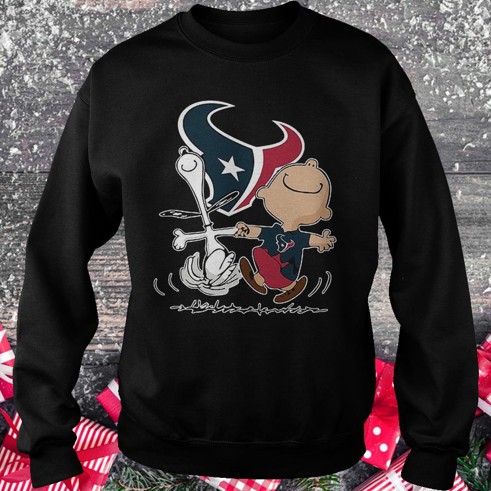 Charlie Brown and Snoopy Houston Texans Shirt 3 Charlie Brown and Snoopy Houston Texans Shirt Sweatshirt Unisex