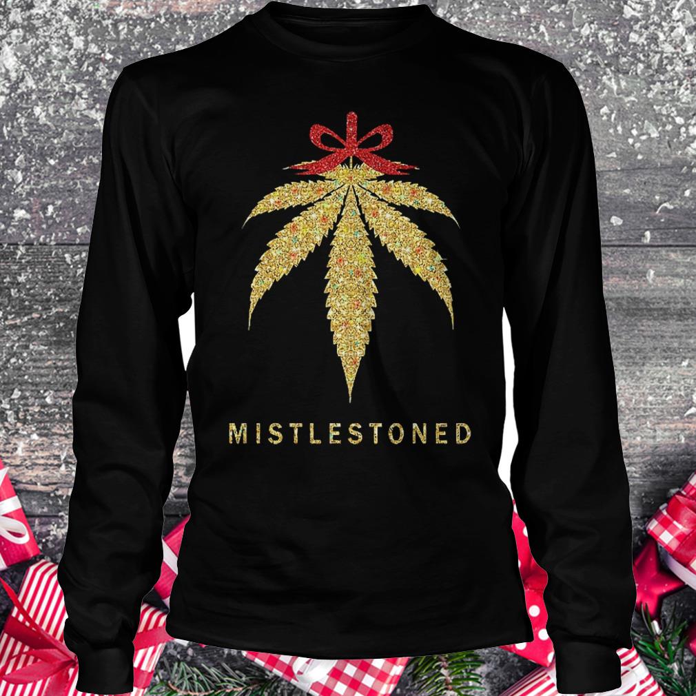 Mistlestoned weed Christmas shirt Longsleeve Tee Unisex