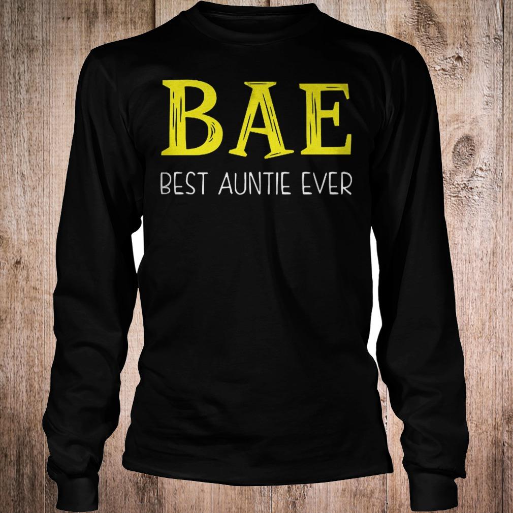 Official Bae best auntie ever T-Shirt Longsleeve Tee Unisex