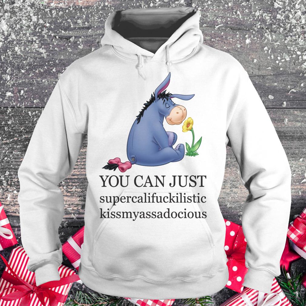 Official Disney Eeyore you can just supercalifuckilistic kissmyassdocious shirt Hoodie