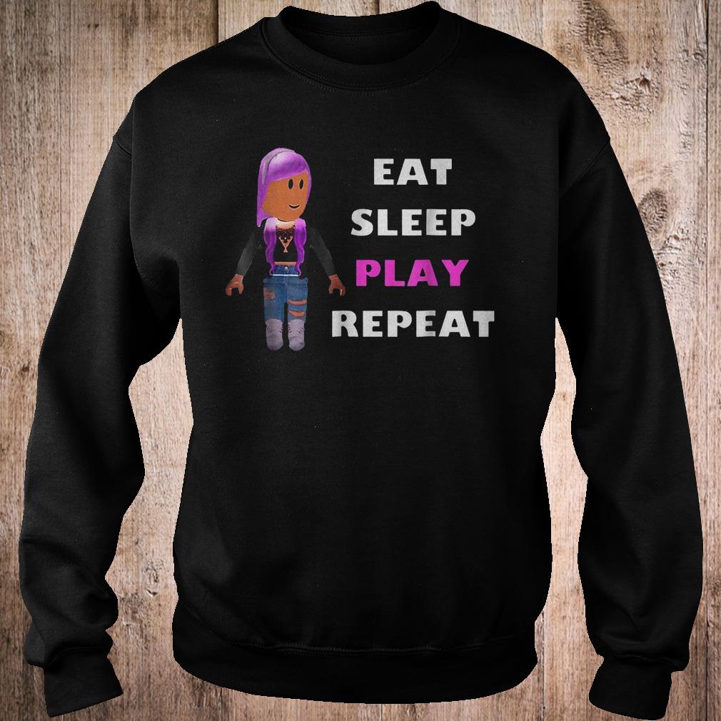 Official Eat sleep play repeat shirt 3 Official Eat sleep play repeat shirt Sweatshirt Unisex