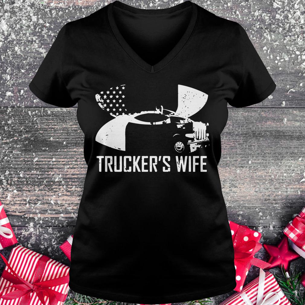 Official Under Armour Trucker's wife shirt Ladies V-Neck