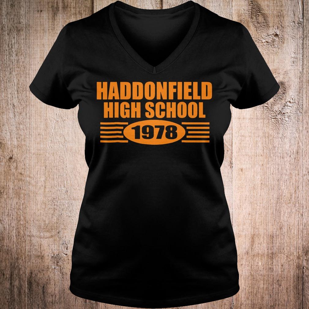 Original Haddonfield high school 1978 shirt 4 Original Haddonfield high school 1978 shirt Ladies V-Neck
