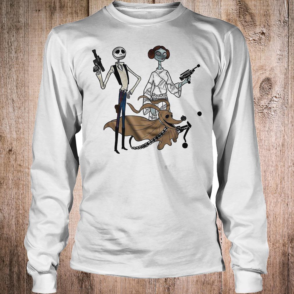 Premium Han Skellington and Sally-Leia of nightmare Star Wars shirt Longsleeve Tee Unisex
