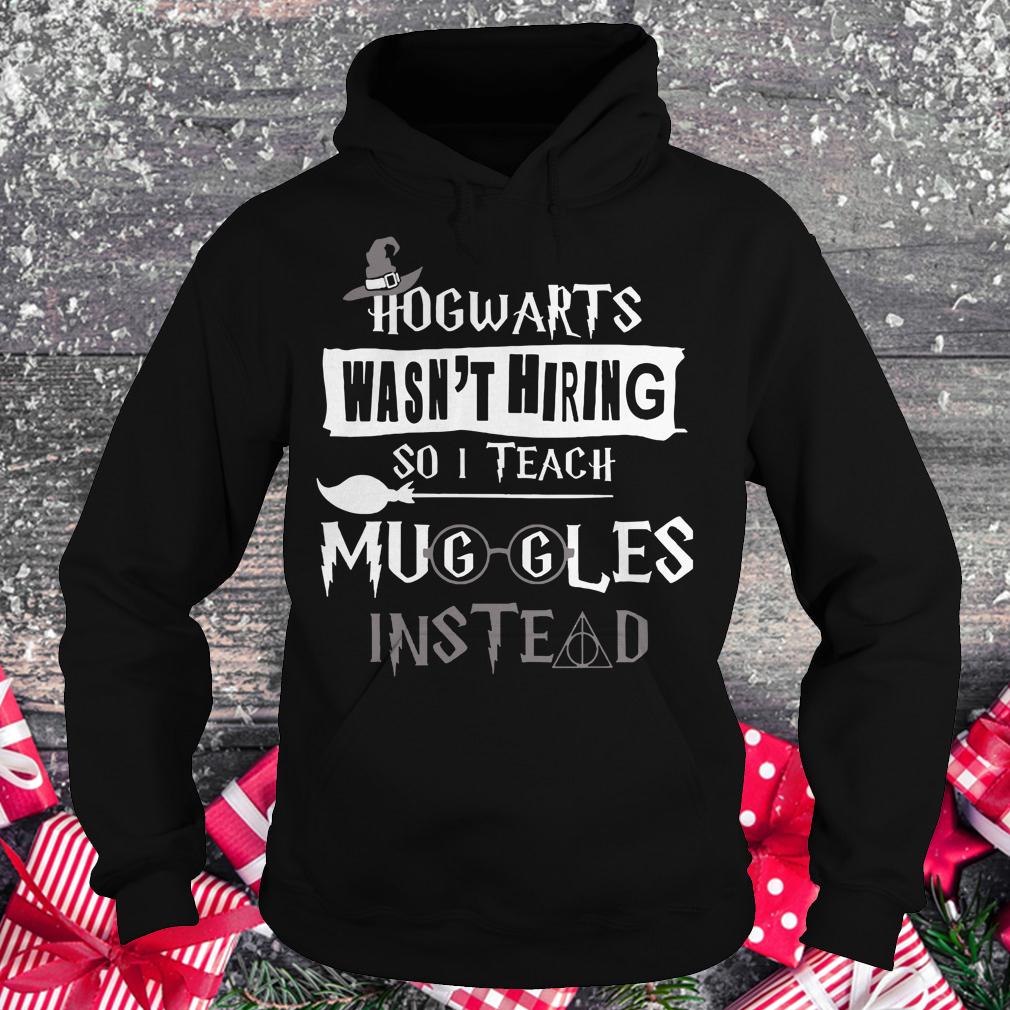 Premium Hogwarts wasn't hiring so i teach muggles instead shirt Hoodie