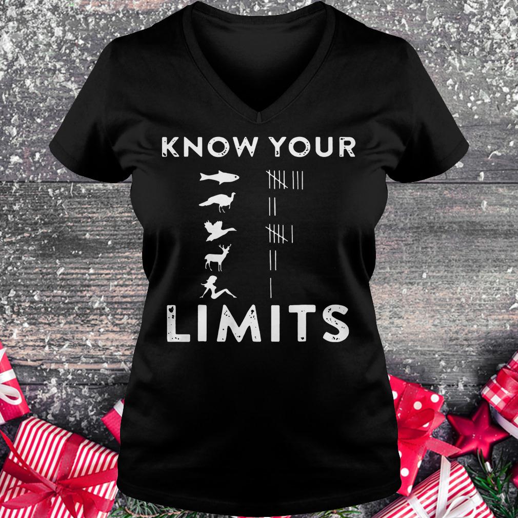 Premium Know your Limits Shirt 4 Premium Know your Limits Shirt Ladies V-Neck