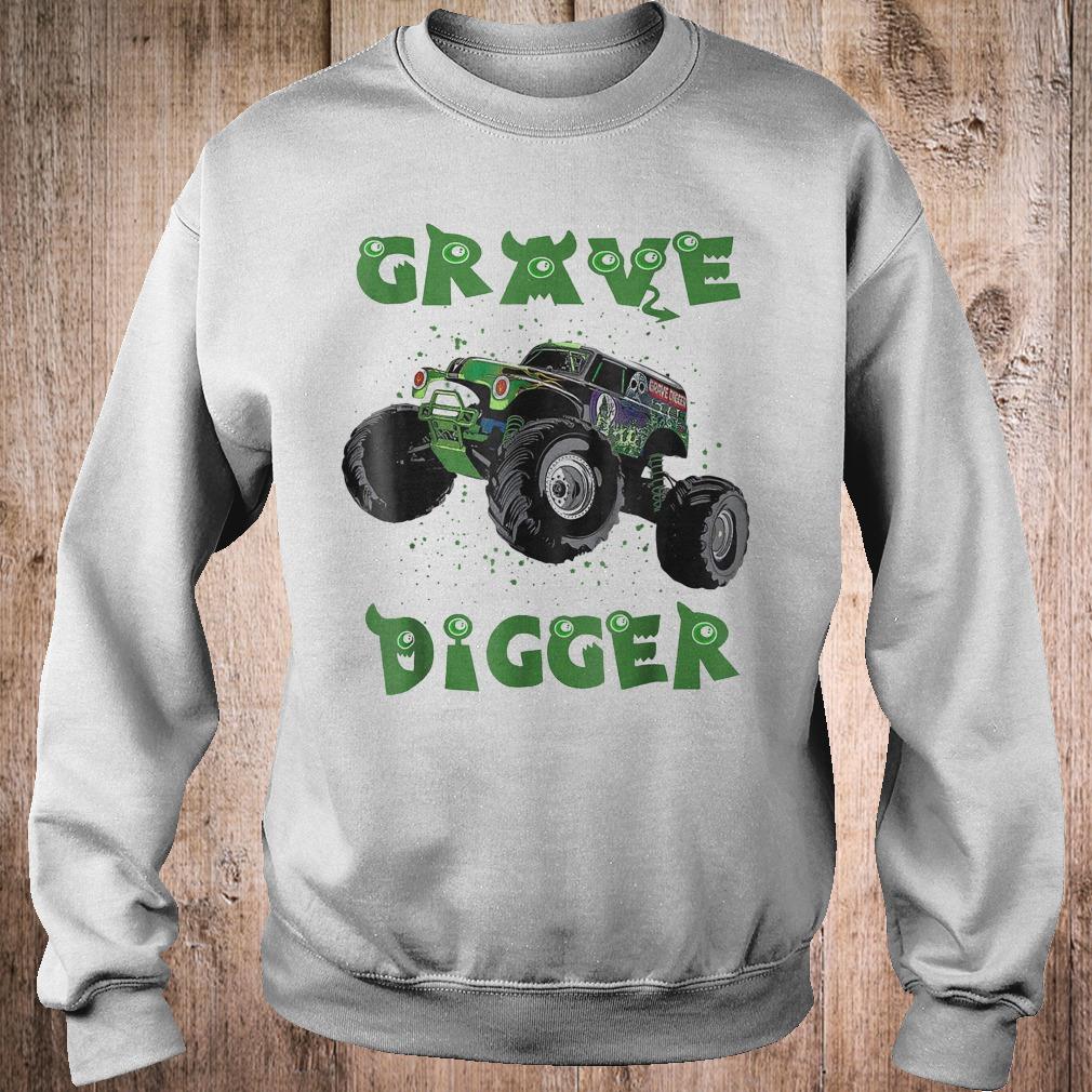 Premium Monster Truck Grave green Digger racing shirt 3 Premium Monster Truck Grave green Digger racing shirt Sweatshirt Unisex