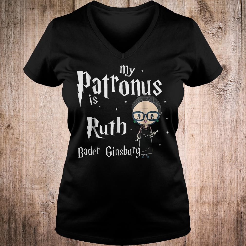 Premium My patronus is Ruth bader Ginsburg shirt 12 Premium My patronus is Ruth bader Ginsburg shirt Ladies V-Neck