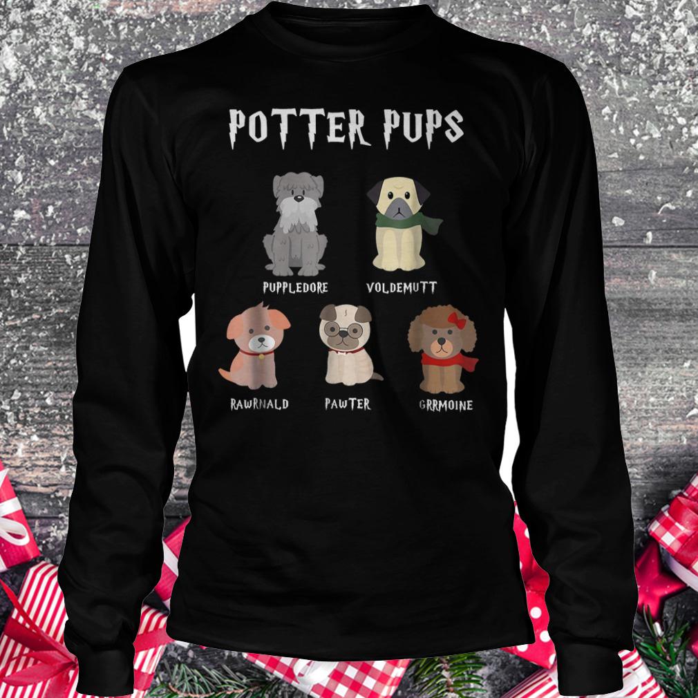 Premium Potter Pups Harry Pawter cute puppy dogs Shirt Longsleeve Tee Unisex