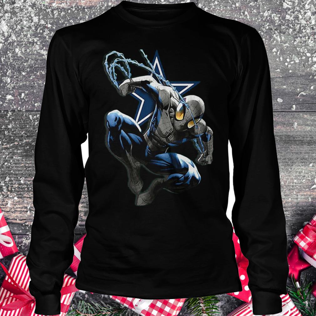 Spiderman Dallas Cowboys Shirt 5 Spiderman Dallas Cowboys Shirt Longsleeve Tee Unisex