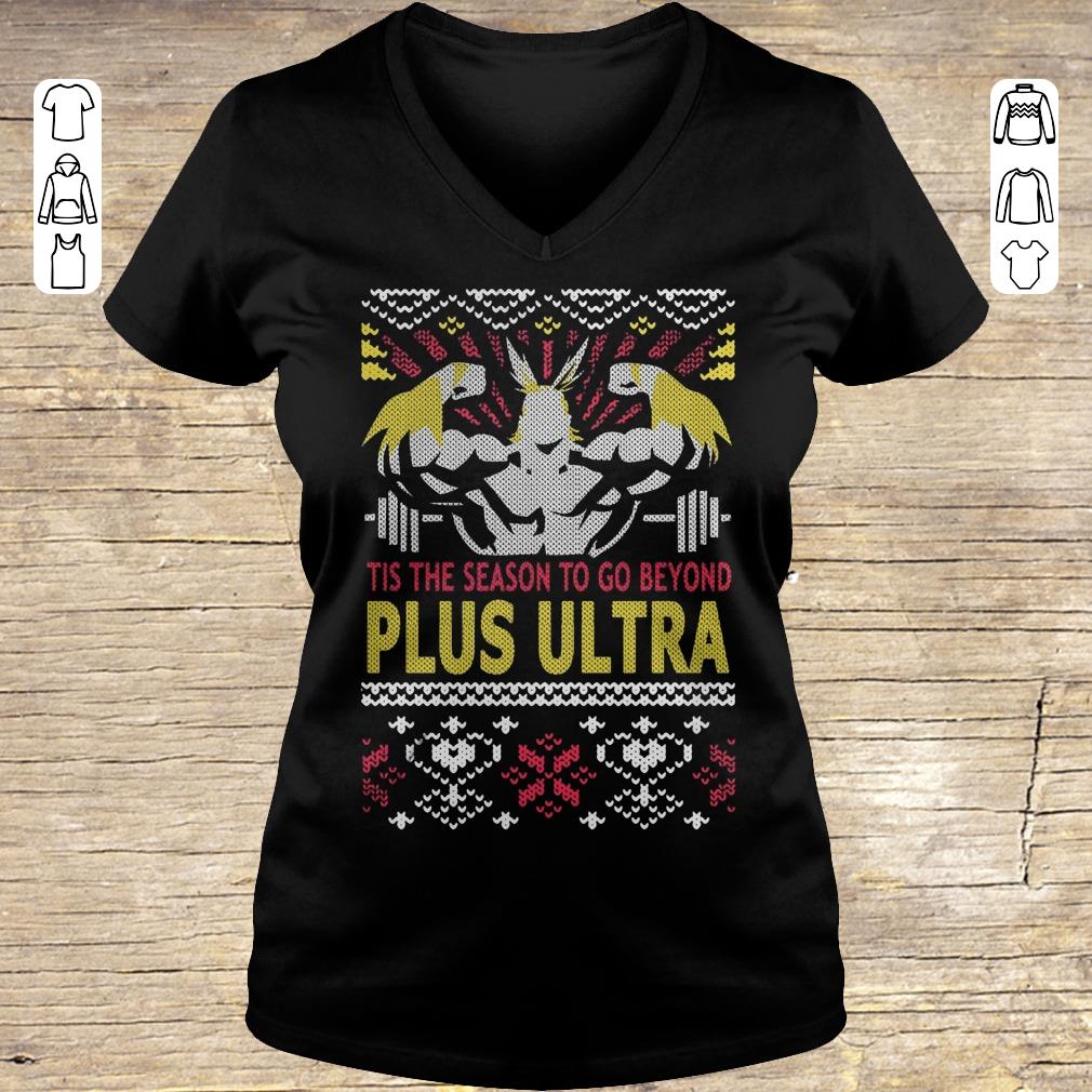 Awesome Boku No Hero tis the season to go beyond plus ultra sweater hoodie Ladies V-Neck